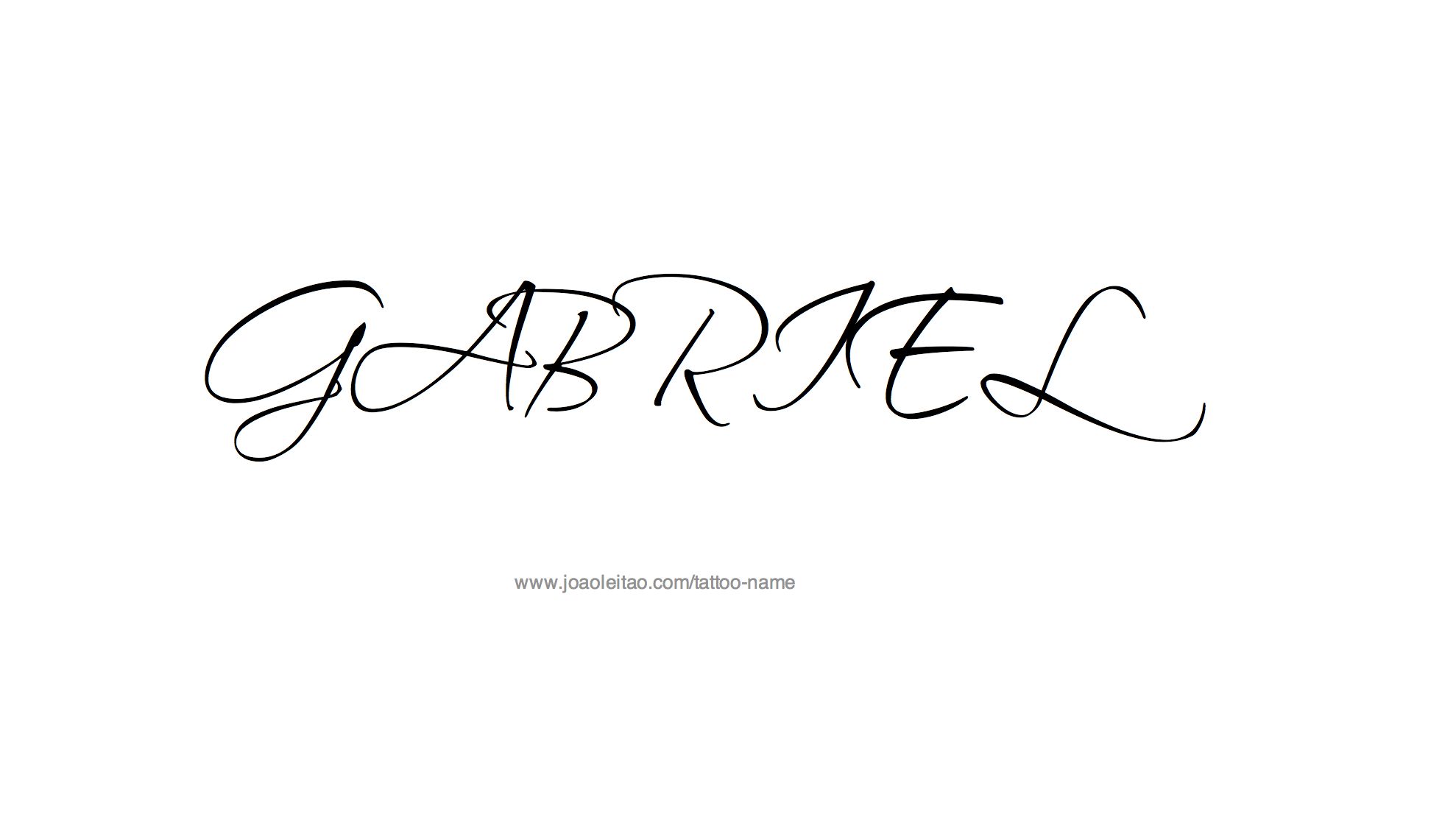Gabriel Name Tattoo Designs
